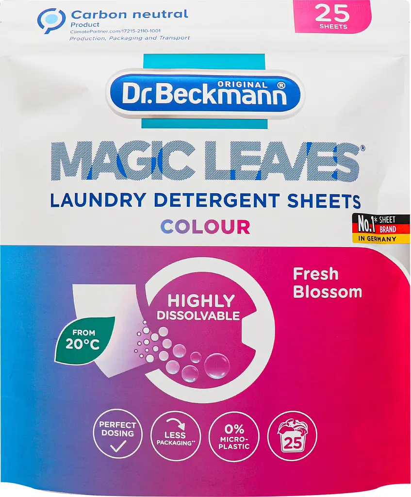 Серветки для прання Dr. Beckmann Magic Leaves для кольорових тканин, 25 шт. - фото 4