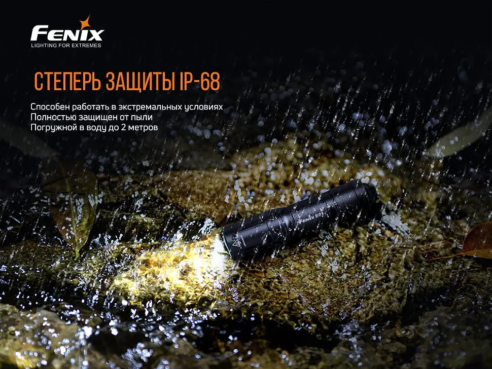 Фонарь ручной Fenix E01 V2.0 голубой - фото 9