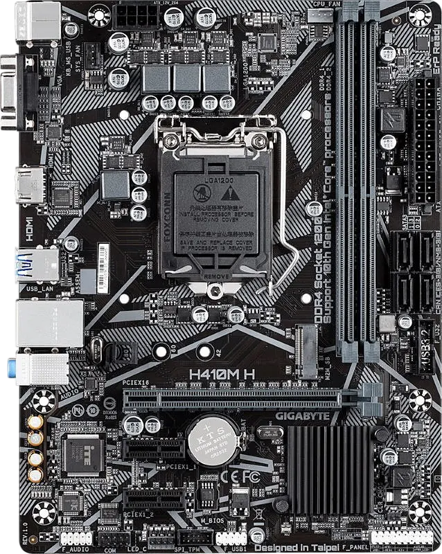 Материнська плата Gigabyte H410M H LGA 1200 (H410M H) Б/В - фото 2