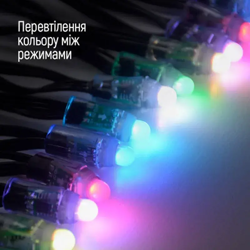Гірлянда ColorWay Smart LED RGB WiFi+Bluetooth 10M 60LED IP65 (CW-GS-60L10UMC) - фото 3