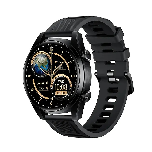 Смарт-часы LEMFO WS-11 силиконовый ремешок Black Black (16349) - фото 1