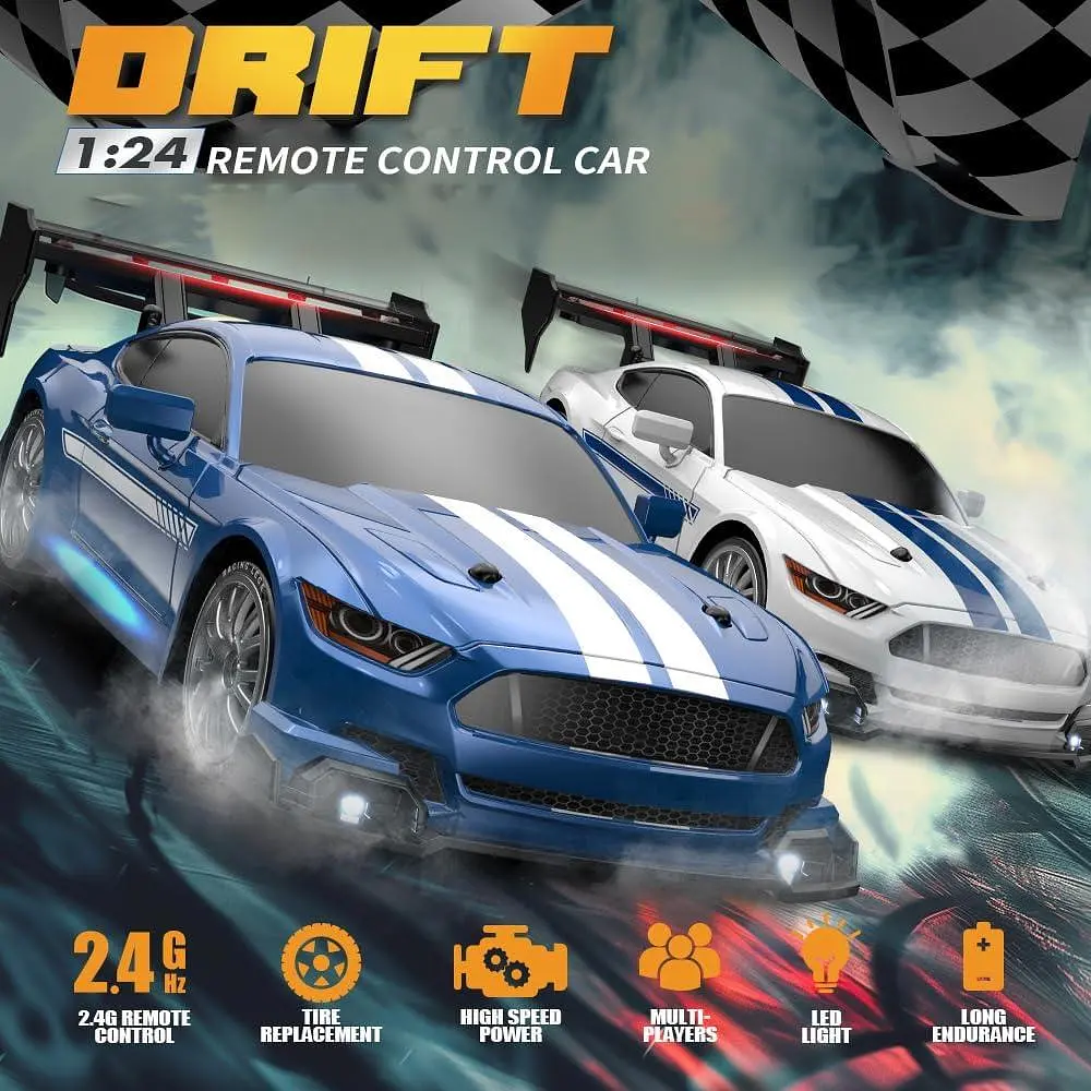 Радіокерована дрифт машина GoolRC 1:24 4WD зі швидкістю до 20 км/год - фото 7