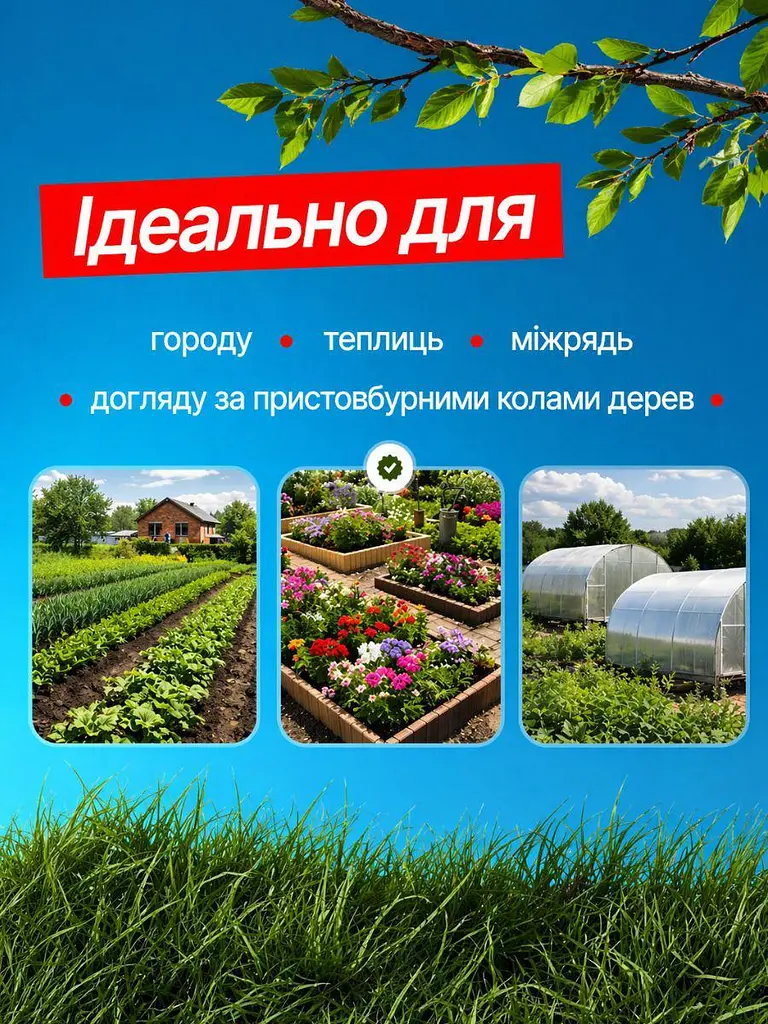 Бензиновий тример-культиватор 52 см³ 2.34 к.с. з насадкою для прополки та розпушування (49675840) - фото 6