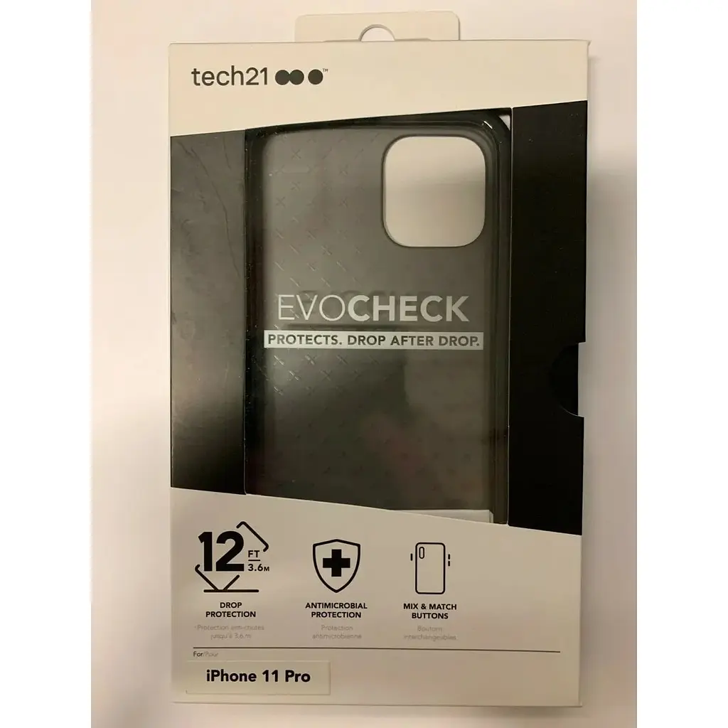 Противоударный чехол Tech21 Evo Check для iPhone 11 Pro (5.8") Smokey Black T21-7227 - фото 4