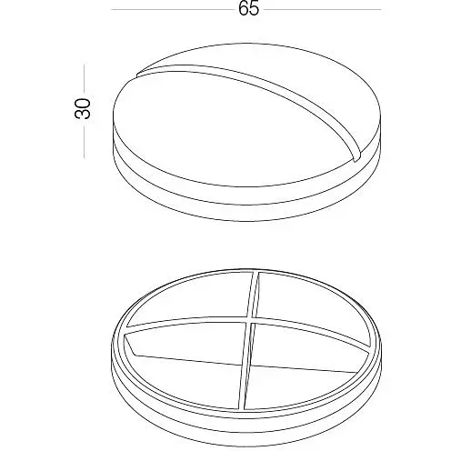 Органайзер для таблеток МВМ My Home PC-15, 4 відділення 6.5 см жовтий (PC-15 YELLOW) - фото 2