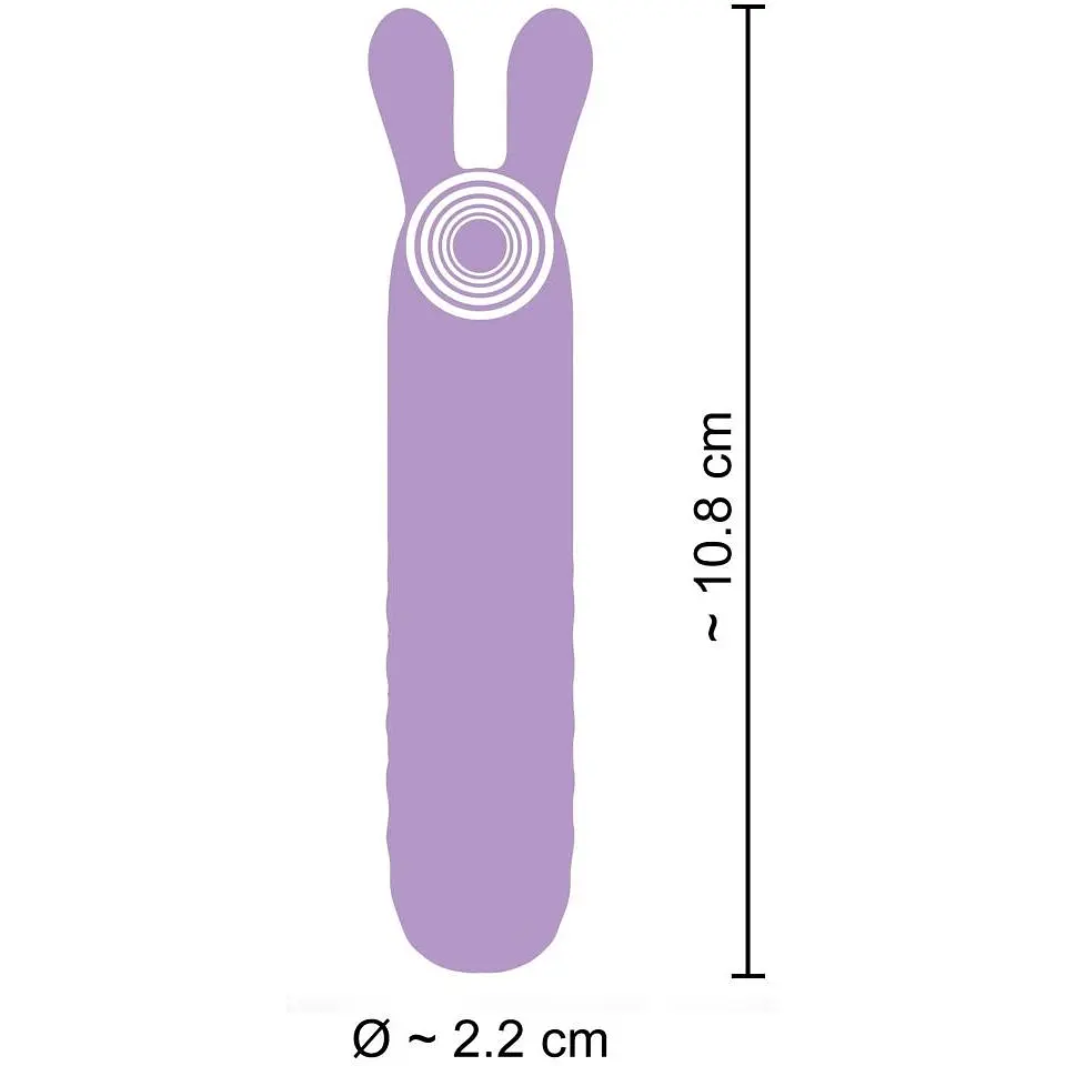 Мінівібратор-кролик Cuties Rabbit Vibe Purple - фото 5