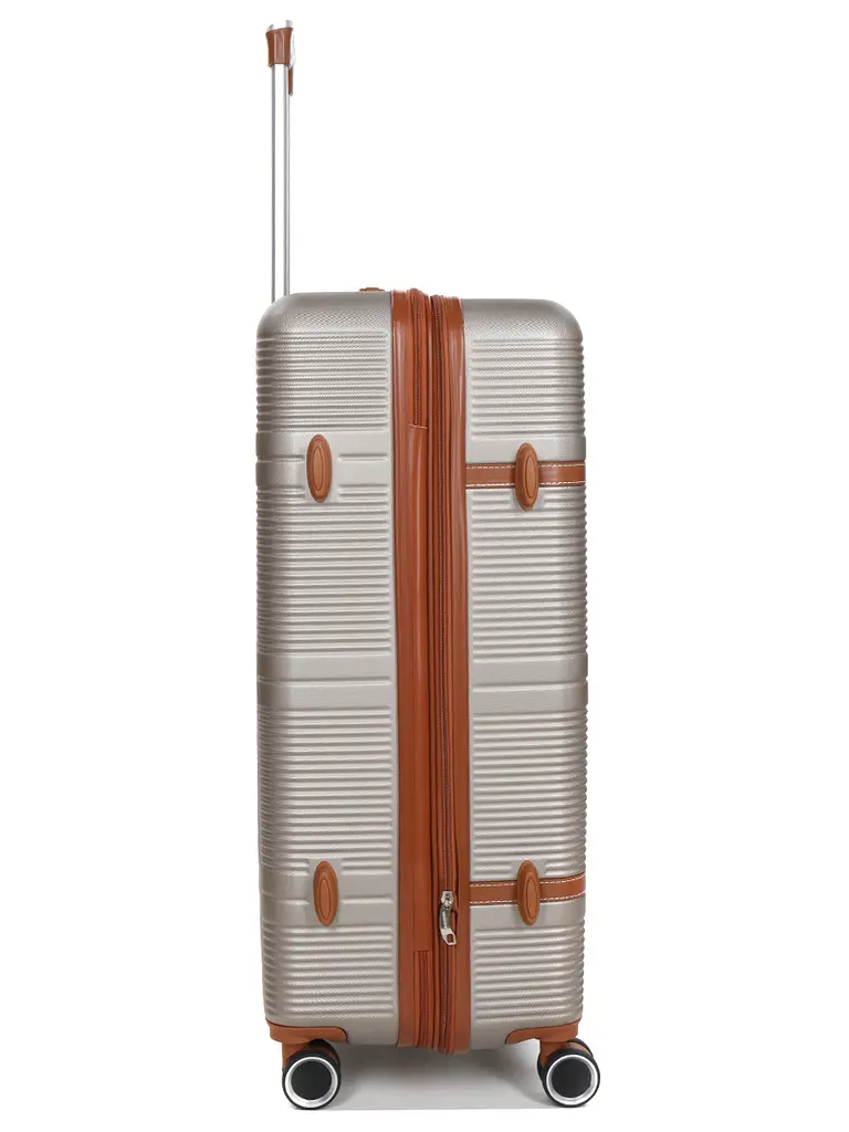 Валіза велика L ABS-пластик Worldline Airtex 629 76×52×30см 110л Шампань - фото 8