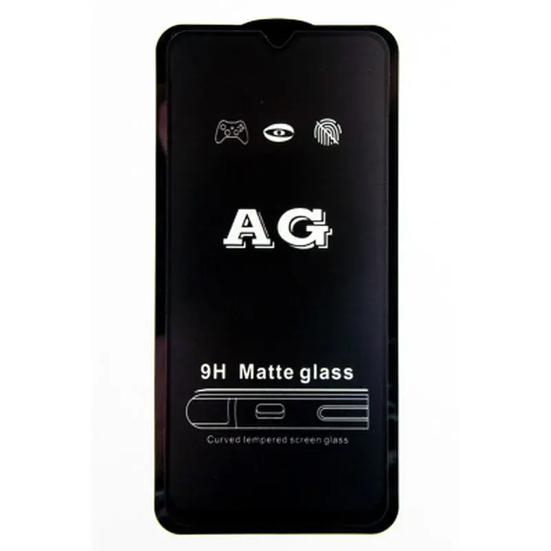 Скло захисне Dengos Full Glue Matte для Samsung Galaxy A03s (black) (TGFG-MATT-39) - фото 2