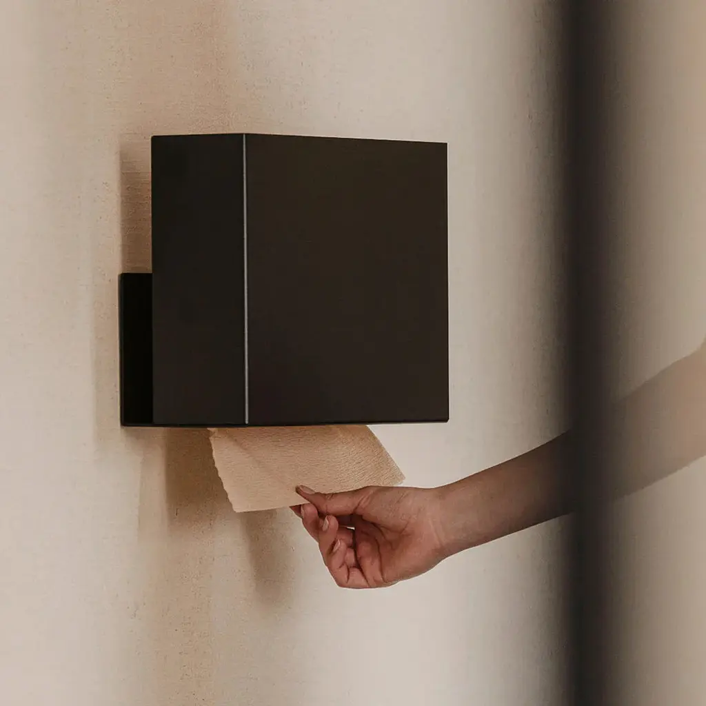 Тримач для паперових рушників Nice & Cozy Cover навісний чорний - фото 2