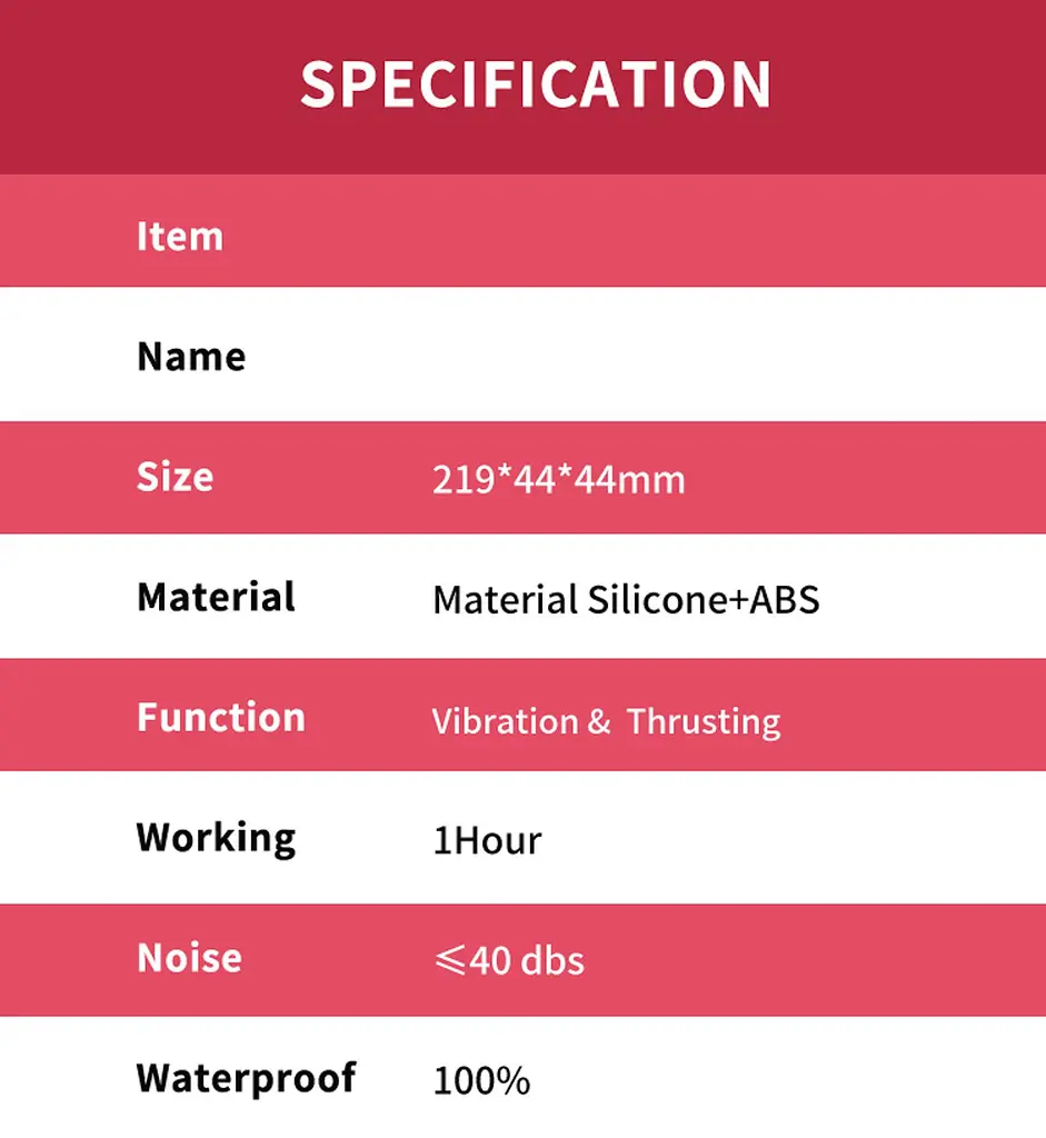 Вібратор B - Series Joy Jackal 21.9 см (червоний) - фото 11