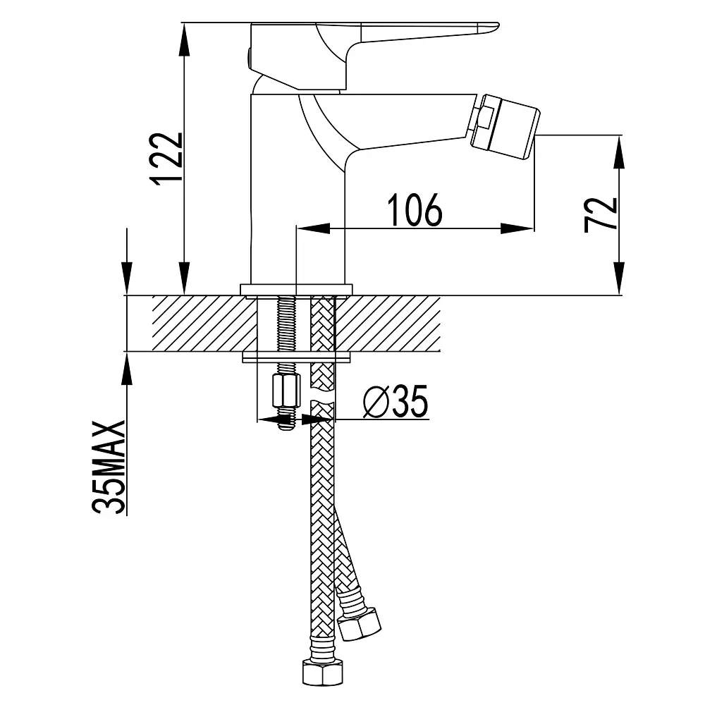 Змішувач для біде Corso 9605503 - фото 5