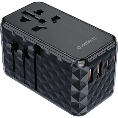 Зарядний пристрій Choetech 4xUSB 100 Вт PD (2xUSB-C + 2xUSB-A), модель Diamond, чорний (PD6028-BK) - фото 9