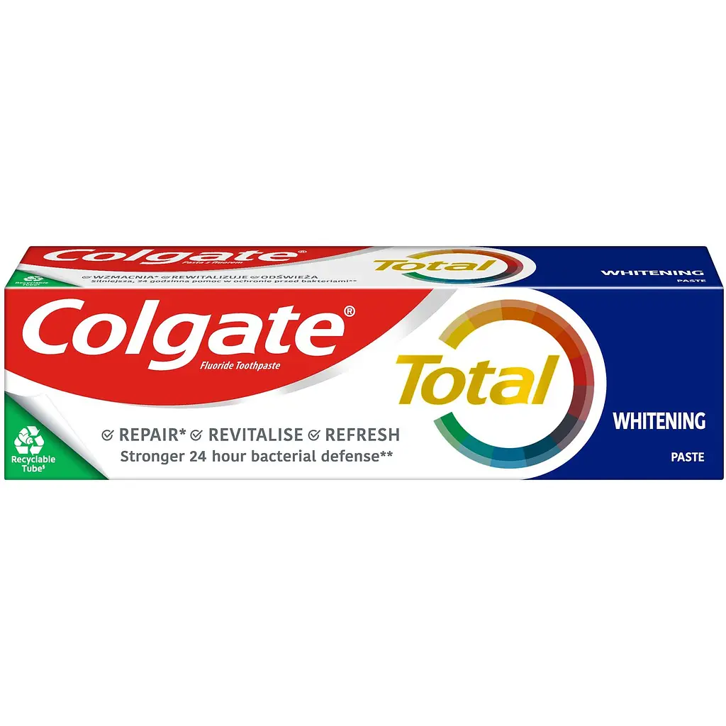 Зубна паста Colgate Total Whitening багатофункціональна антибактеріальна 75 мл - фото 3