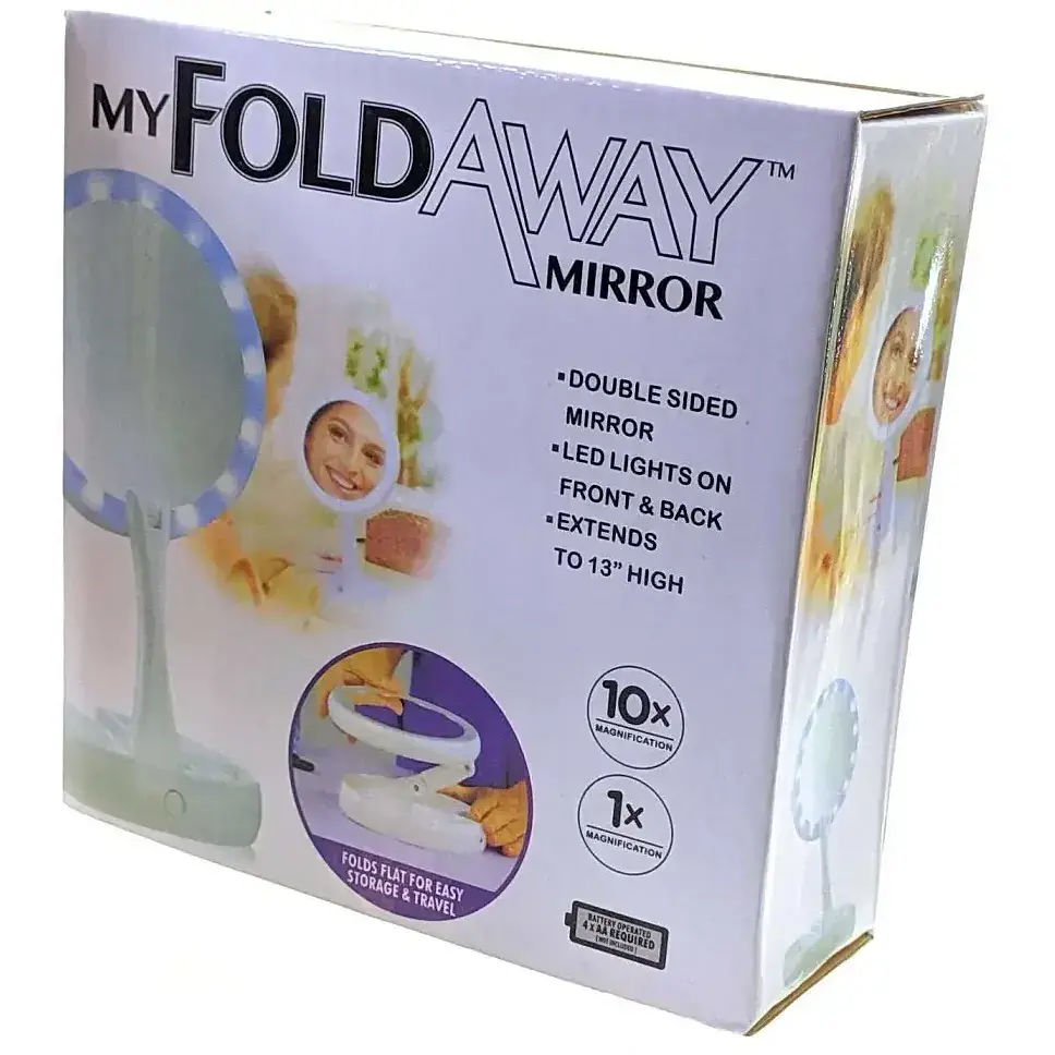 Зеркальце настольное с подсветкой 16х29 см - фото 6