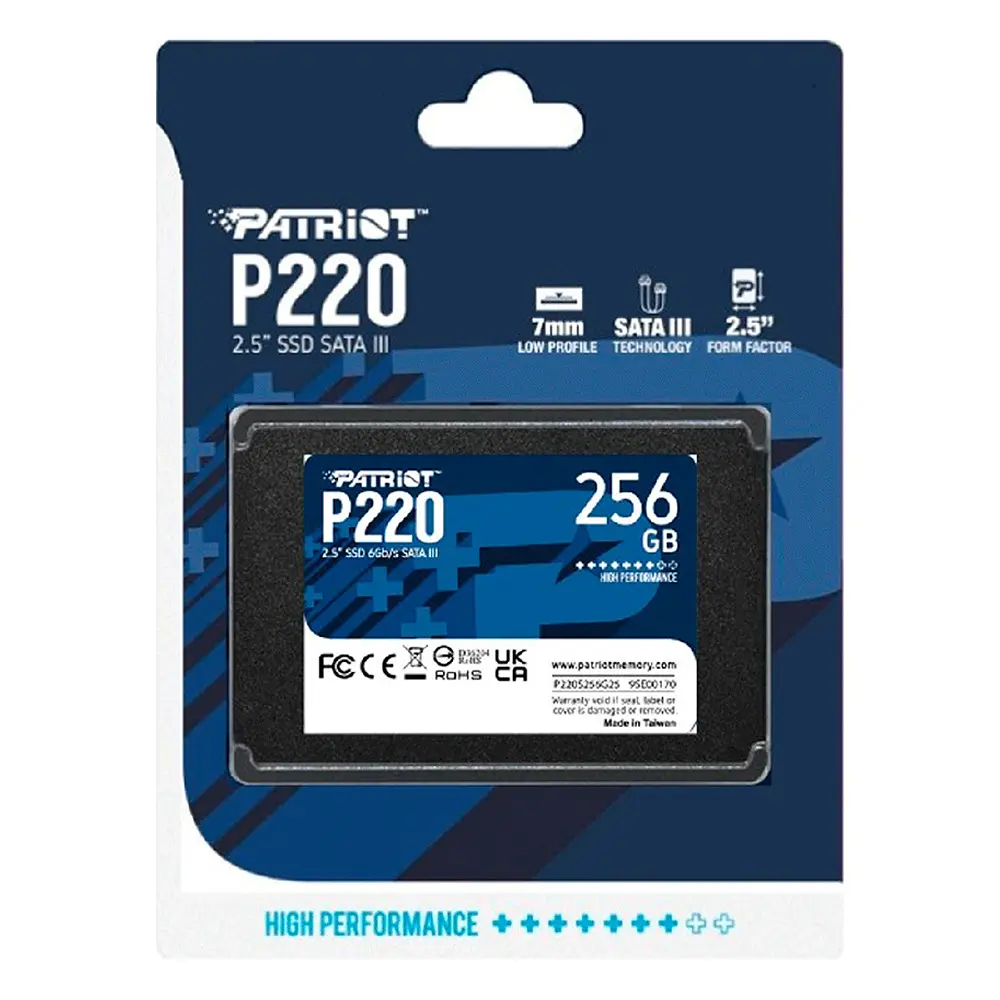 Накопичувач SSD Patriot P220 256GB 2.5" 7mm SATAIII (P220S256G25) - фото 2