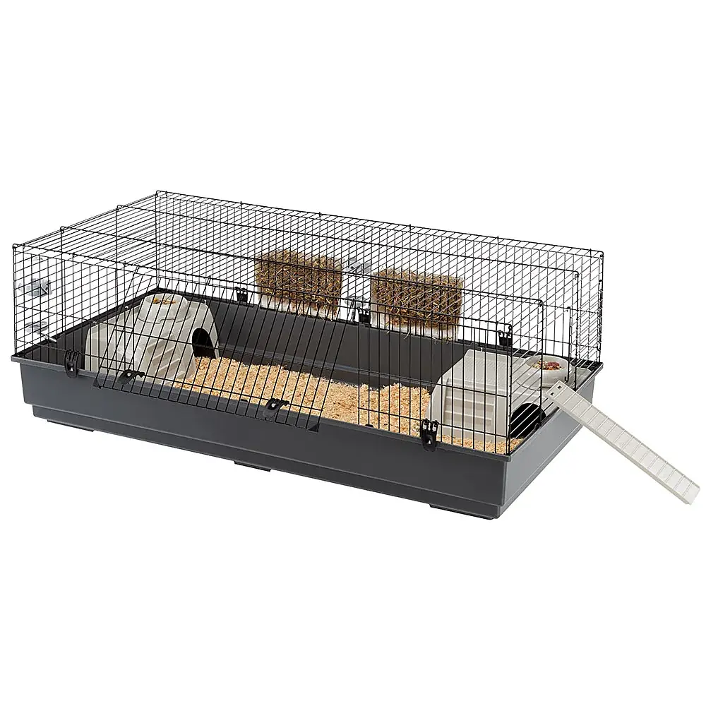 Клітка для кроликів і морських свинок Ferplast Rabbit 140 сіра 140×71×51 см 57051414 - фото 2