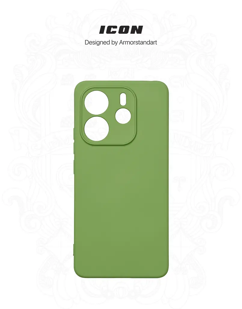 Чехол ArmorStandart ICON для Xiaomi Redmi Note 14 4G Camera cover Green (ARM79817) - фото 3