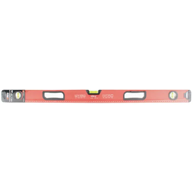 Рівень магнітний 3 капсули + дзеркальне вічко 2 рукоятки 100см ULTRA (3716242) - фото 3