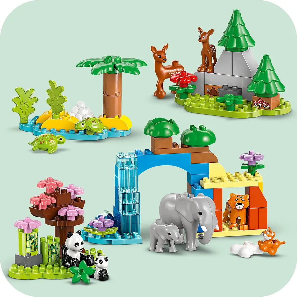 Конструктор LEGO DUPLO Town Сімейства диких тварин 3 в 1, 92 деталі (10446) - фото 7