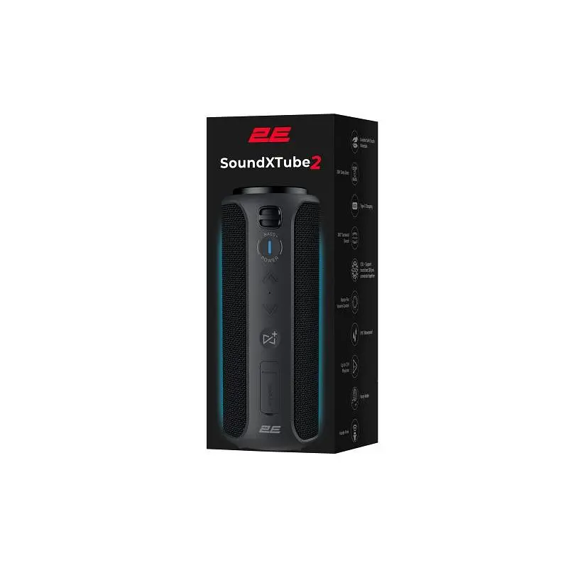 Колонка 2E SoundXTube2 Black 2E-BSSXT2WBK - фото 7