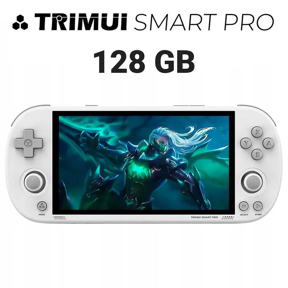 Приставка ігрова консоль TRIMUI Smart Pro 128 ГБ (PlayStation PSP, Sega, Nintendo) White - фото 2