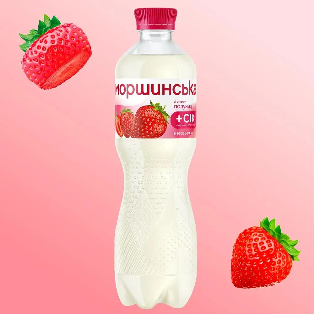 Напиток Моршинская со вкусом клубники негазированный 0.5 л - фото 2