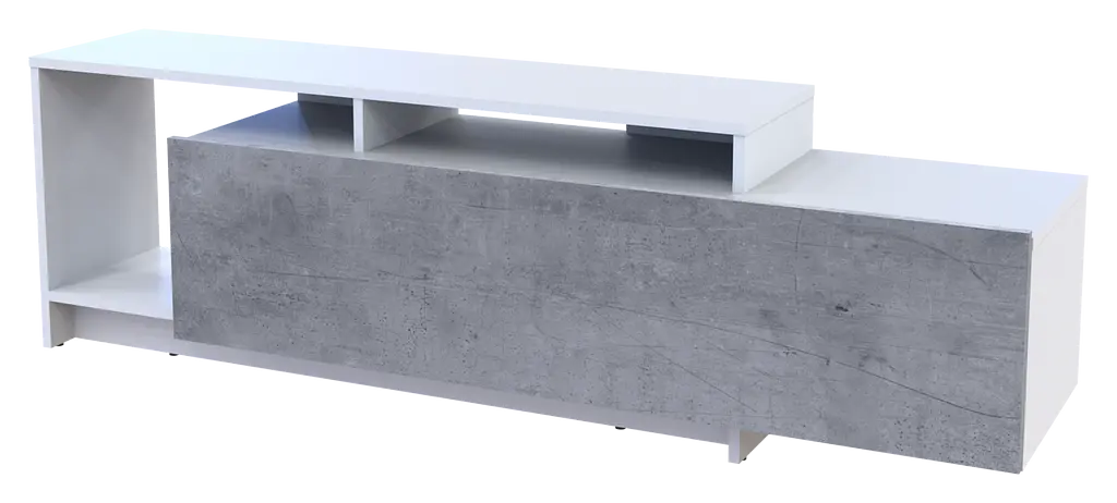 Стінка у вітальню Doros U2 Білий Бетон ДСП 160х38х48 см (41510090) - фото 5