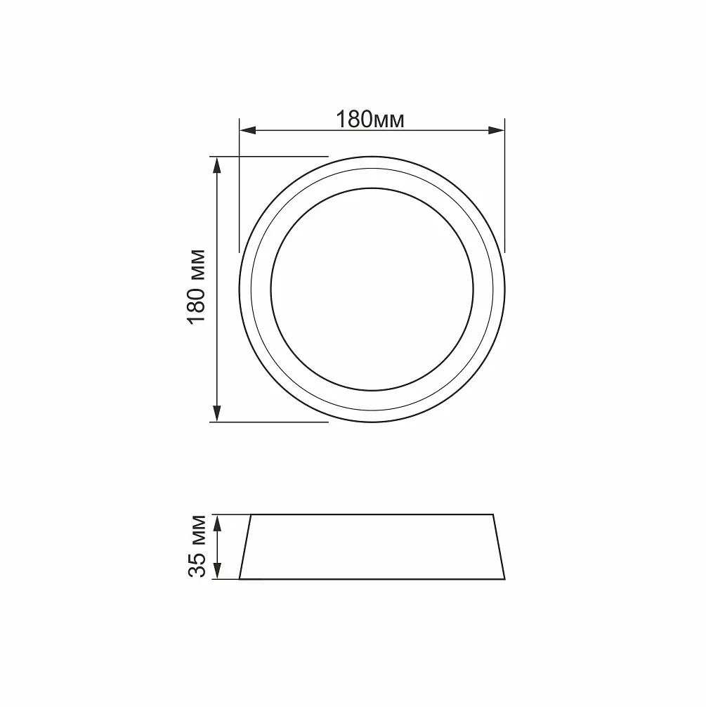 Світильник круглий накладний Titanum LED 18W 5000K (TL-BHR20-185) - фото 5