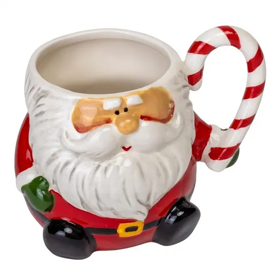 Чашка Elisey Санта-Клаус 450 мл (6021-004) красный с белым       - фото 2