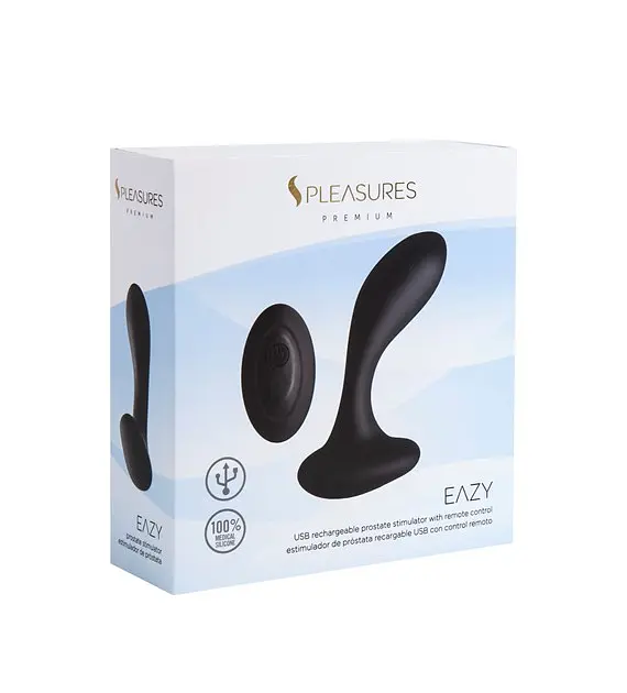 Масажер простати EAZY PLUG W/ REMOTE - BLACK Pleasures 25-73242001-01 100279 - фото 5