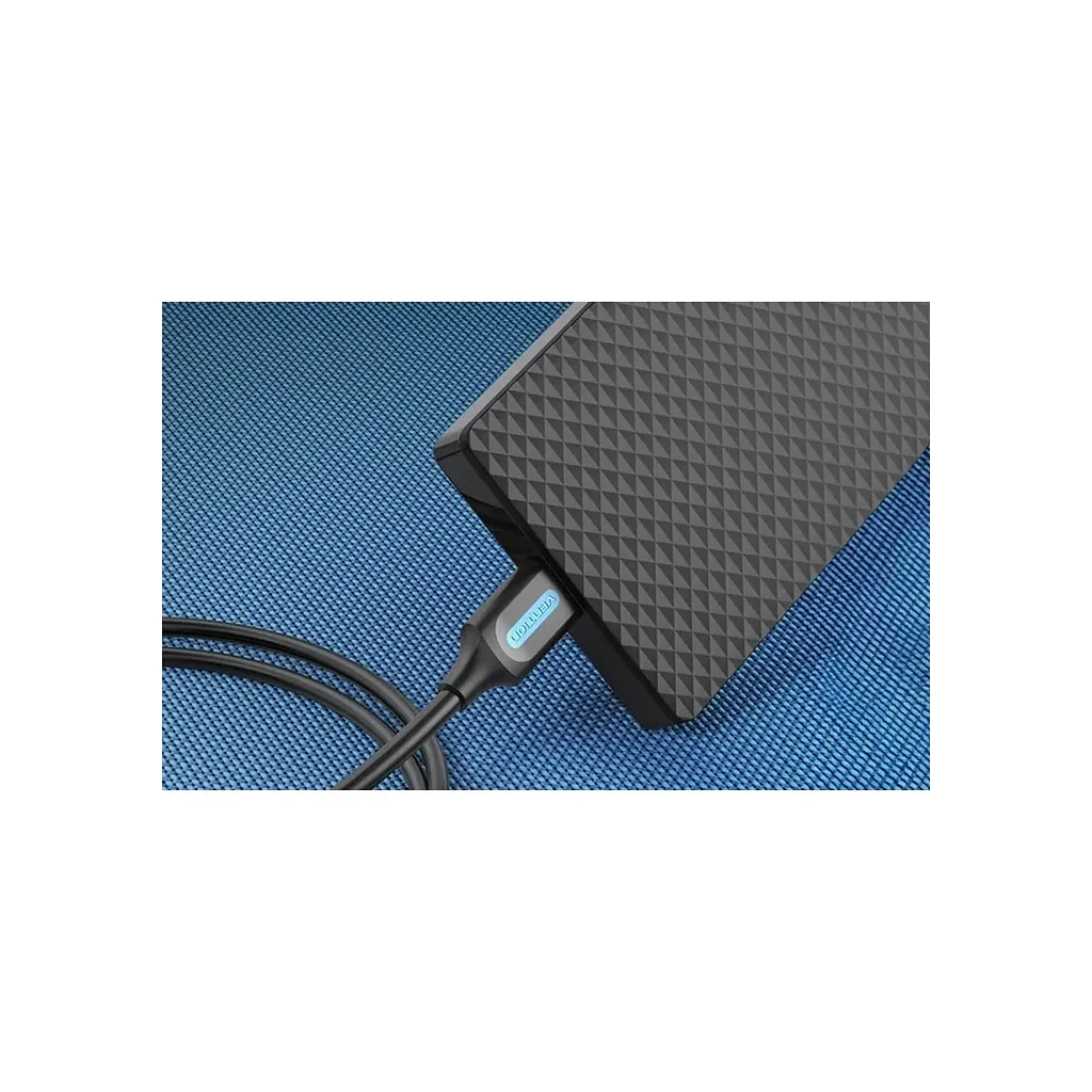 Дата кабель USB 2.0 AM to Mini 5P 0.5m black Vention (COMBD) - фото 4