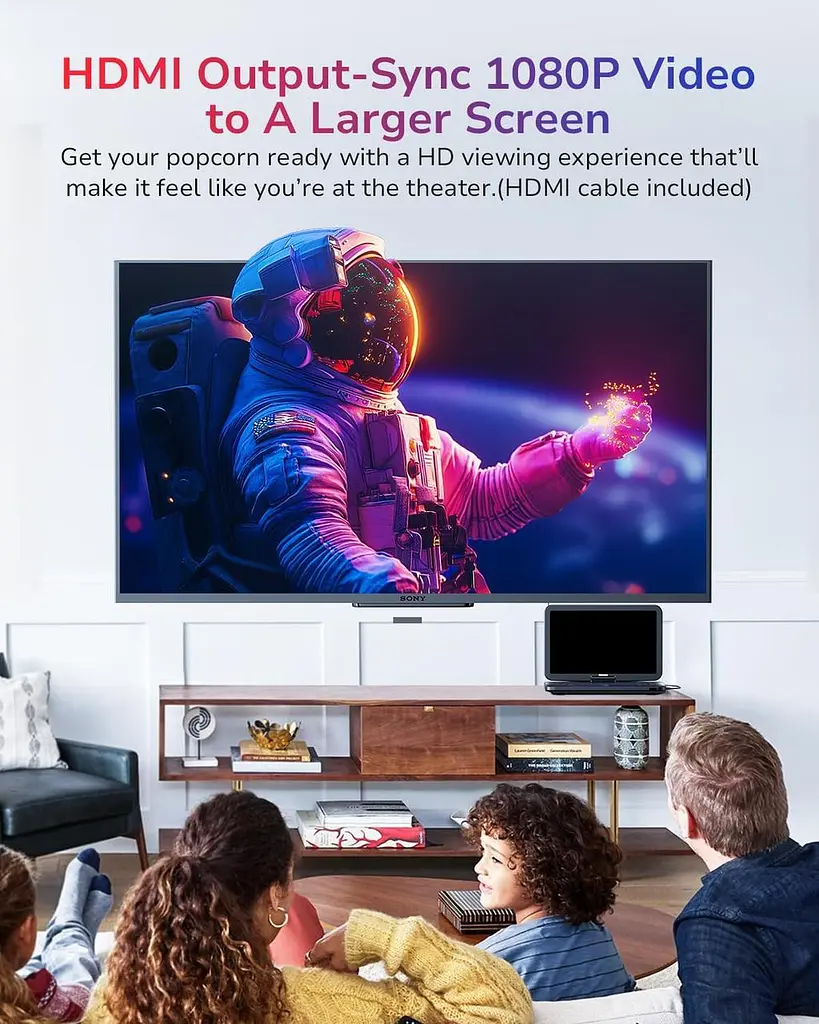 Портативний Blu-ray/DVD плеєр 17.6" з екраном 15.4", HDMI, Full HD, акумулятор 4000 мА·год - фото 9