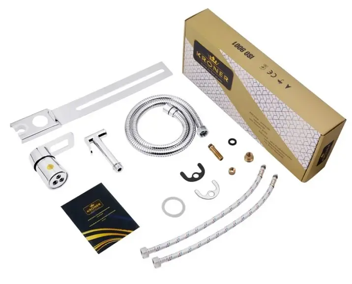 Змішувач-приставка для біде Kroner KRM Zenda - C025 CV022957) - фото 6