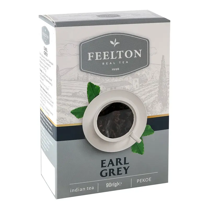 Чай чорний Feelton Earl Grey з ароматом бергамоту РЕКОЕ 90 г - фото 2