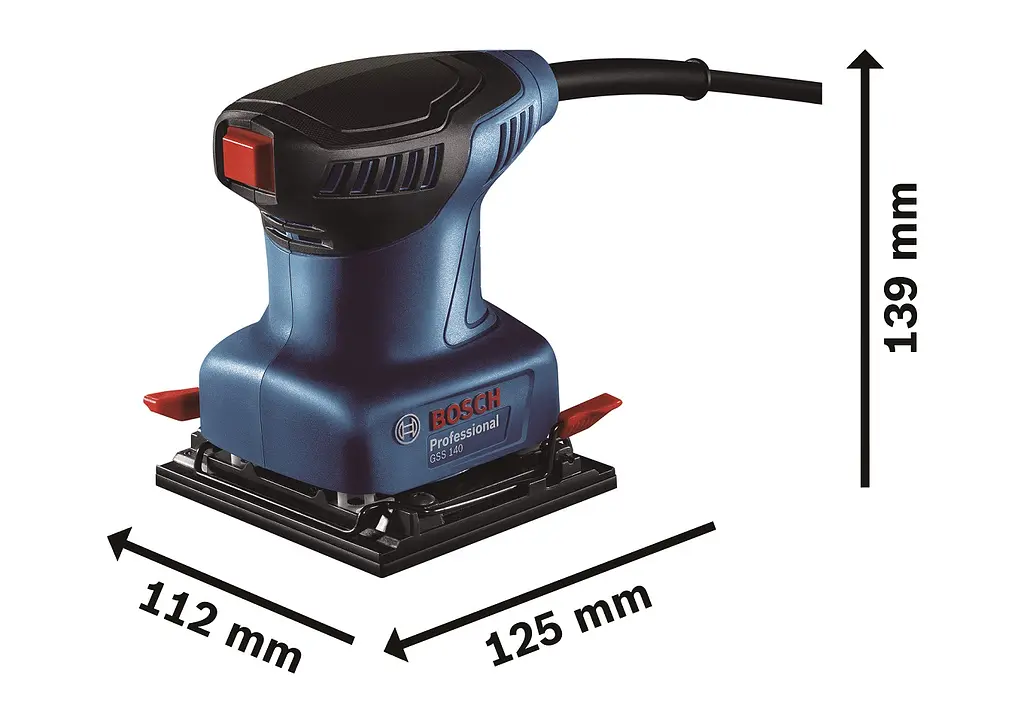 Шліфмашина вібраційна Professional GSS 140 A 220Вт Bosch teh0025510 - фото 10