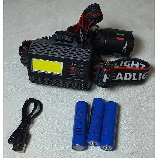 Фонарь налобный Police PL-176 LED аккумуляторный - фото 3