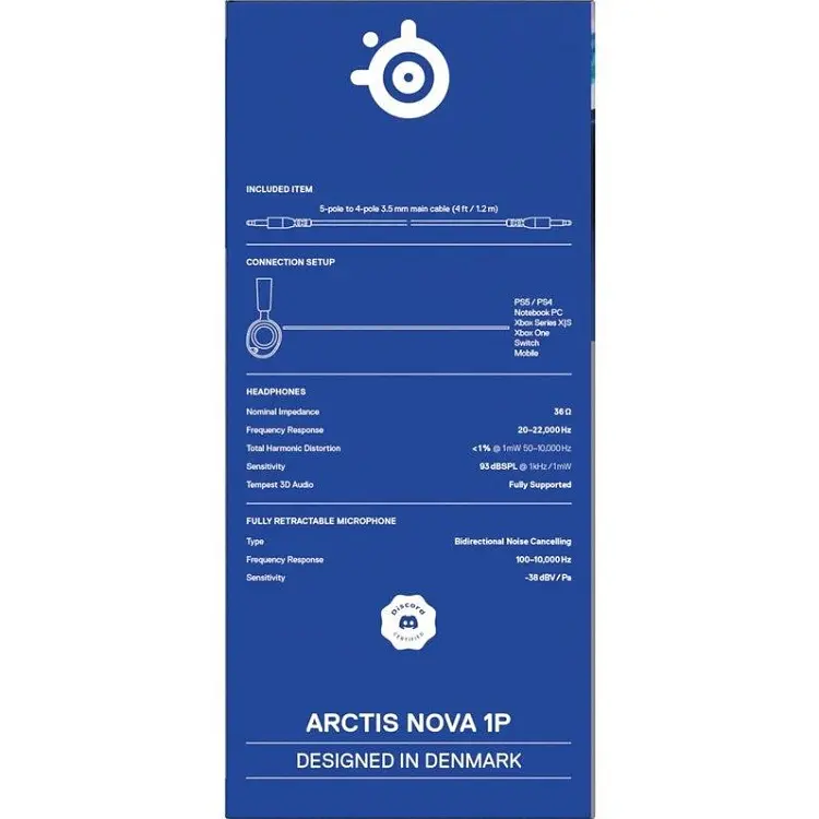 Ігрова гарнітура SteelSeries Arctis Nova 1P White MultiPlatform - фото 5