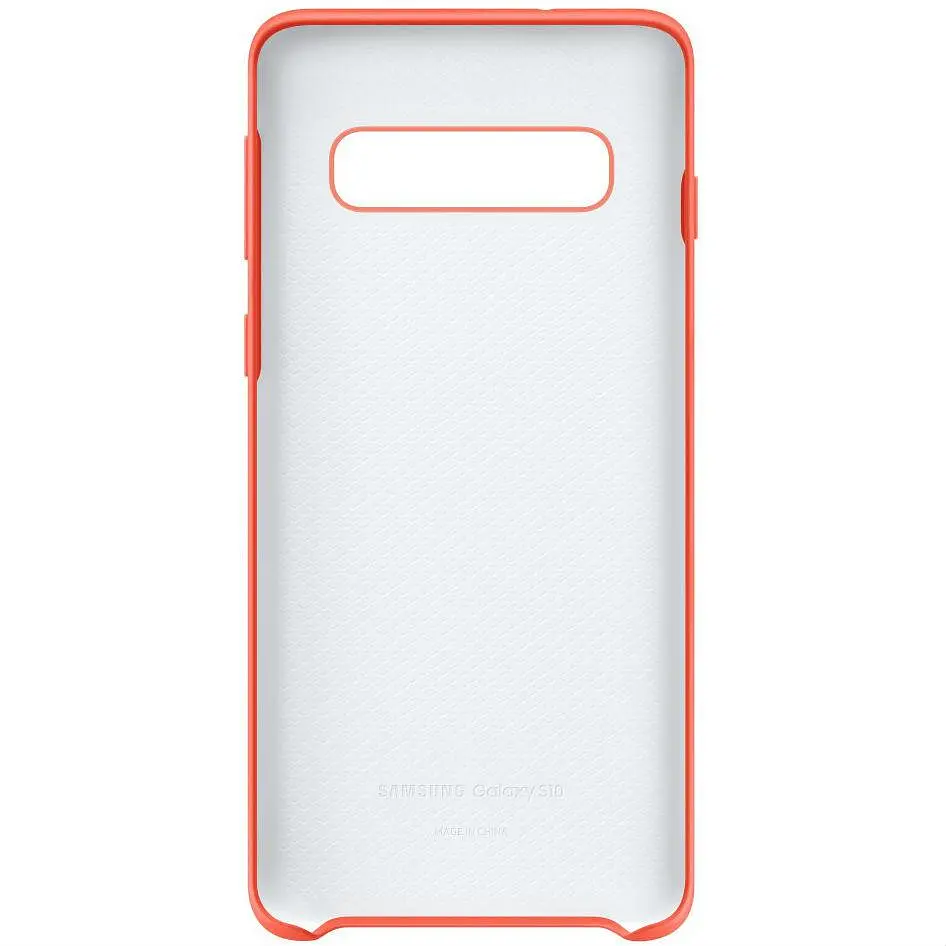 Чохол силіконовий Silicone Cover EF-PG973THEGRU для Samsung Galaxy S10 (6.1") Coral - фото 2