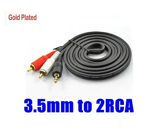 Кабель AUX Audio TRS - RCAx2 M/M 3.0 м чорний - фото 2