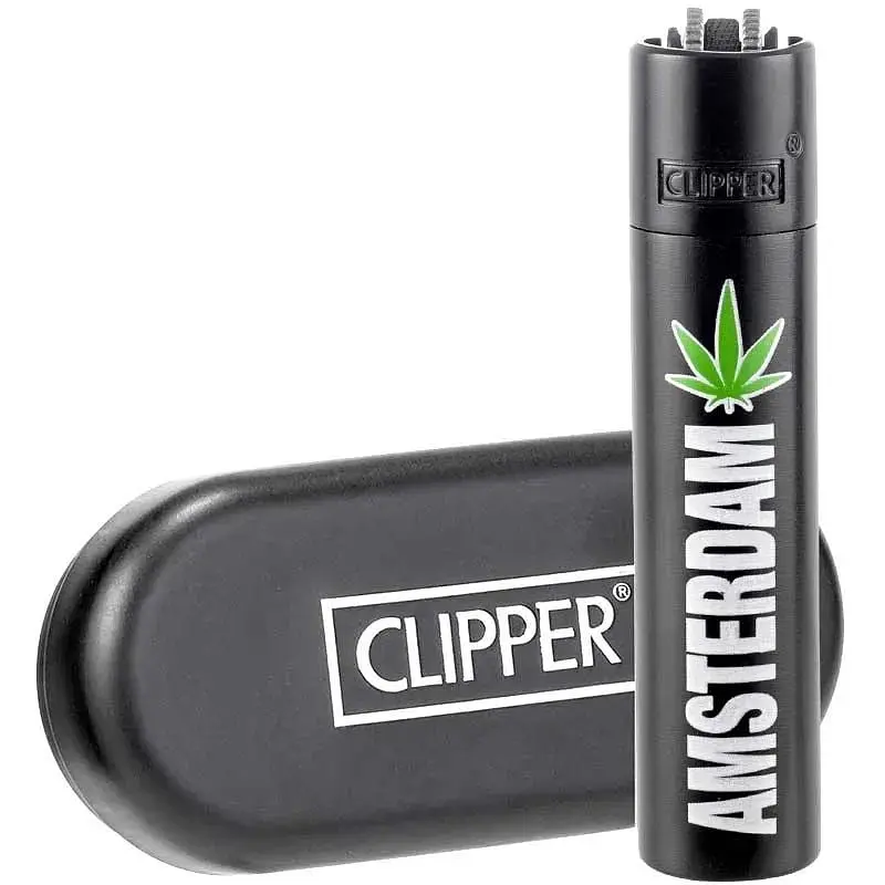 Запальничка Clipper Metal Black Amsterdam - фото 2