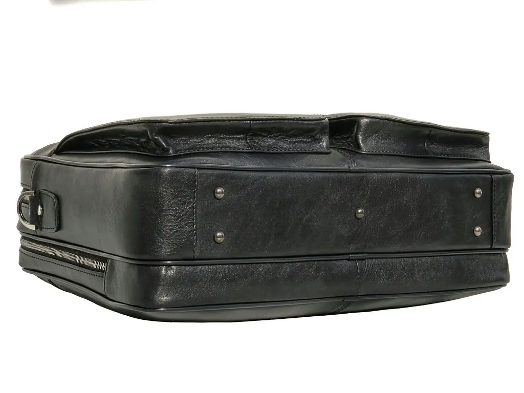 Чоловіча шкіряна сумка Newery 41,5х29х11,5 см sum0023151 - фото 5