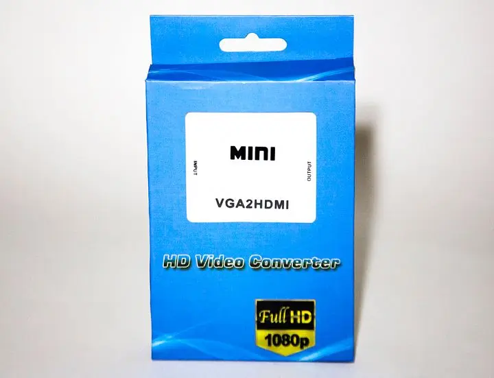 Перехідник VGA на HDMI конвертер для ПК, ноутбука, відео реєстратора адаптер перетворювач з аудіо та зовнішнім живленням HDMI - VGA VGA2HDMI(4272) - фото 4