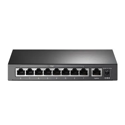 Комутатор TP-LINK TL-SF1009P, Black, 9-портовий, 10/100 Мбит/с, 8xPoE +, IEEE 802.3af/at - фото 3