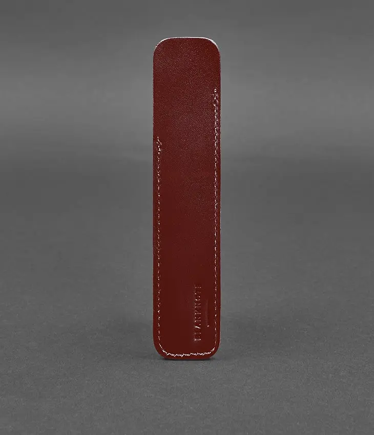 Шкіряний чохол для ручки 2.0 Бордовий - фото 2