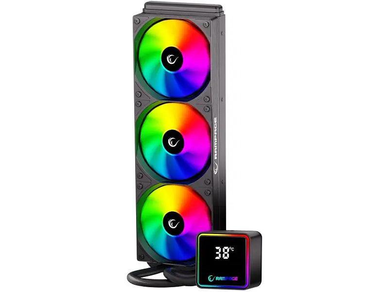 Водяне охолодження Rampage Infinite V360 ARGB Black (INFINITEV360-BLACK) - фото 3