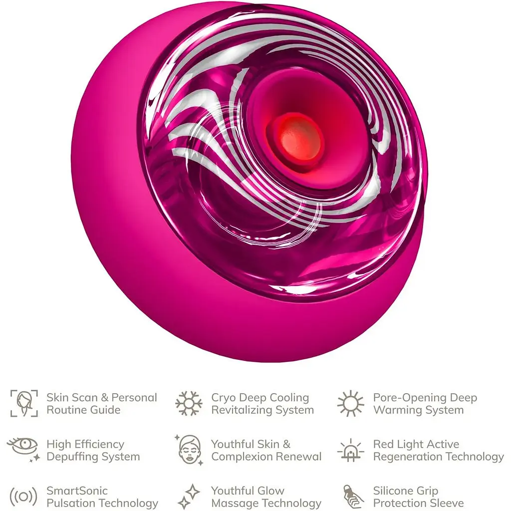 Масажер для обличчя GESKE Sonic Cool&Warm Face and Body Massager 9в1 Magenta (HB0197) [176787] - фото 8