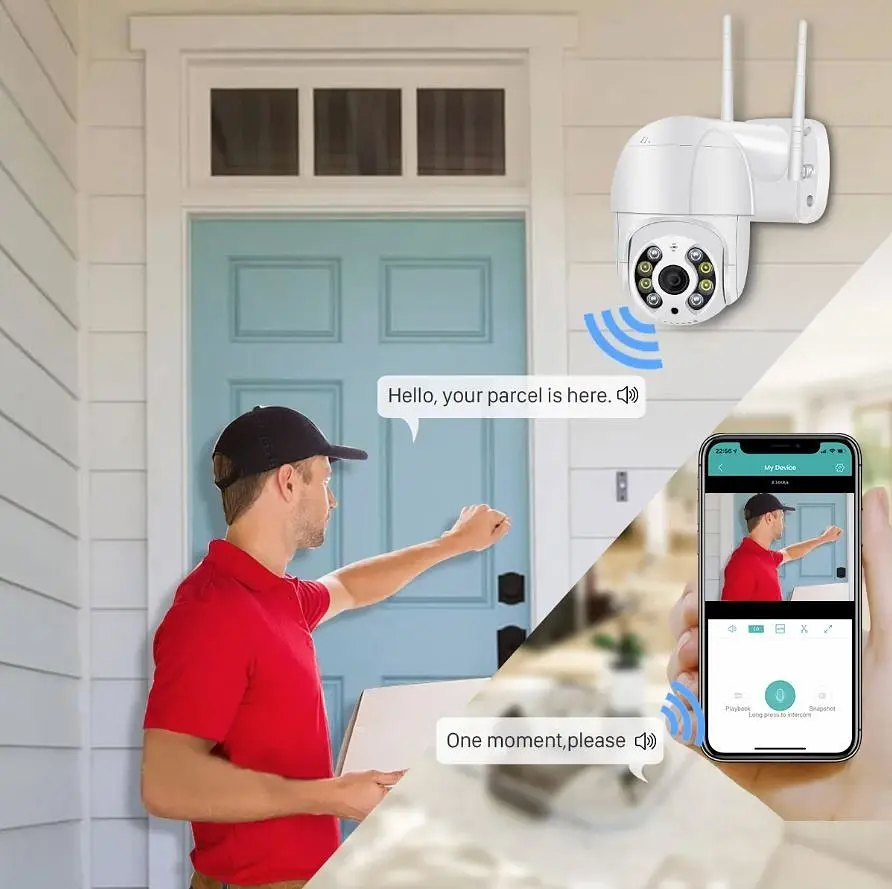 Вулична IP WIFI камера відеоспостереження 3MP поворотна з віддаленим доступом UKC CAMERA CAD EL-N3 - фото 5