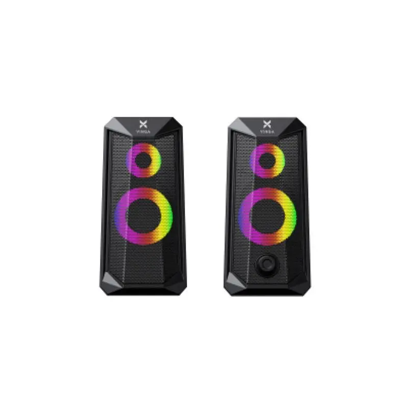 Колонки Vinga SP-200 LED USB Black - фото 2
