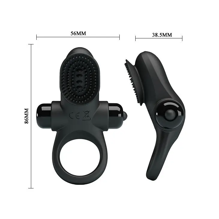 Ерекційне кільце PRETTY LOVE VIBRANT PENIS RING II Black Baile BI-210205 87007 - фото 2