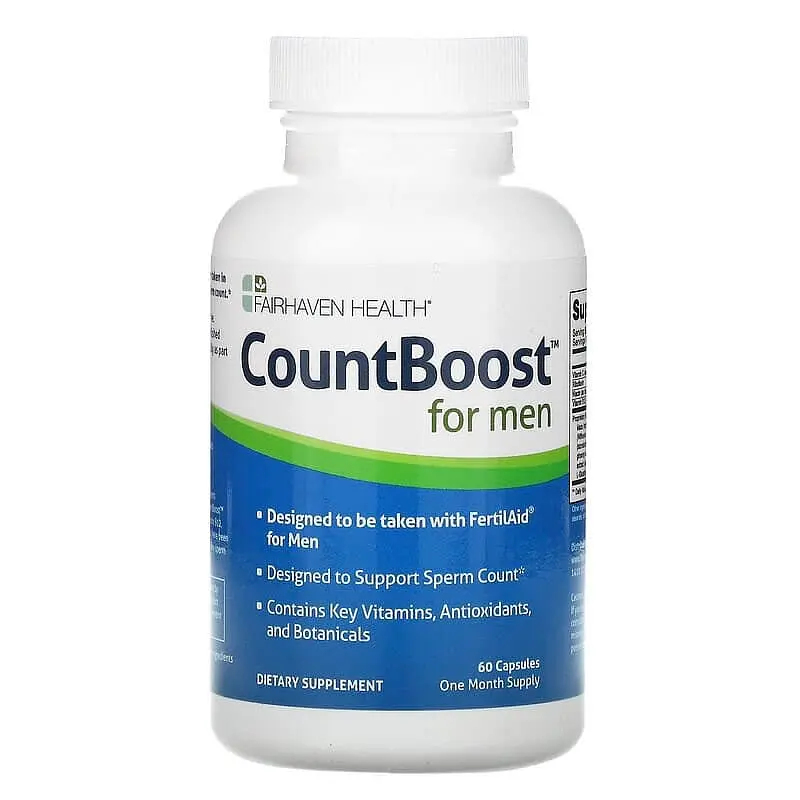Репродуктивне здоров'я чоловіків, CountBoost, 60 капсул Fairhaven Health vit0001514